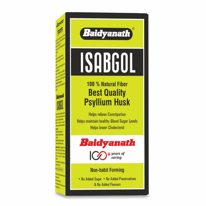 Baidyanath Asli Ayurved Isabgol 100 gm - Psyllium Husk Powder| Boosts Digestion | Constipation Relief Naturally | Rich Source Of Dietary Fiber Supplement