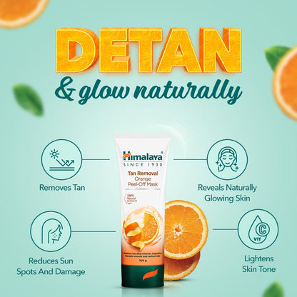 Himalaya Tan Removal Orange Peel-Off Mask, 50g