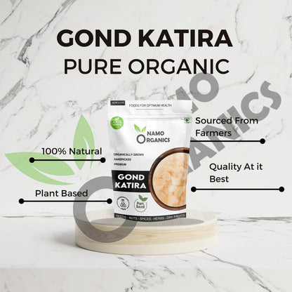 Namo Organics Gond Katira Pure - 250 Gm | Cooling Properties | 100% Natural Superfood Edible Gum