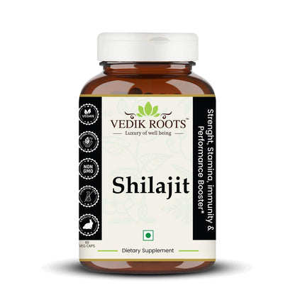 Shilajit Capsules â€“ Natural Support for Energy, Strength & Vitality | Helps Maintain Stamina, Endurance & Wellness | Herbal Supplement | 60 Capsules (Pack Of 1)