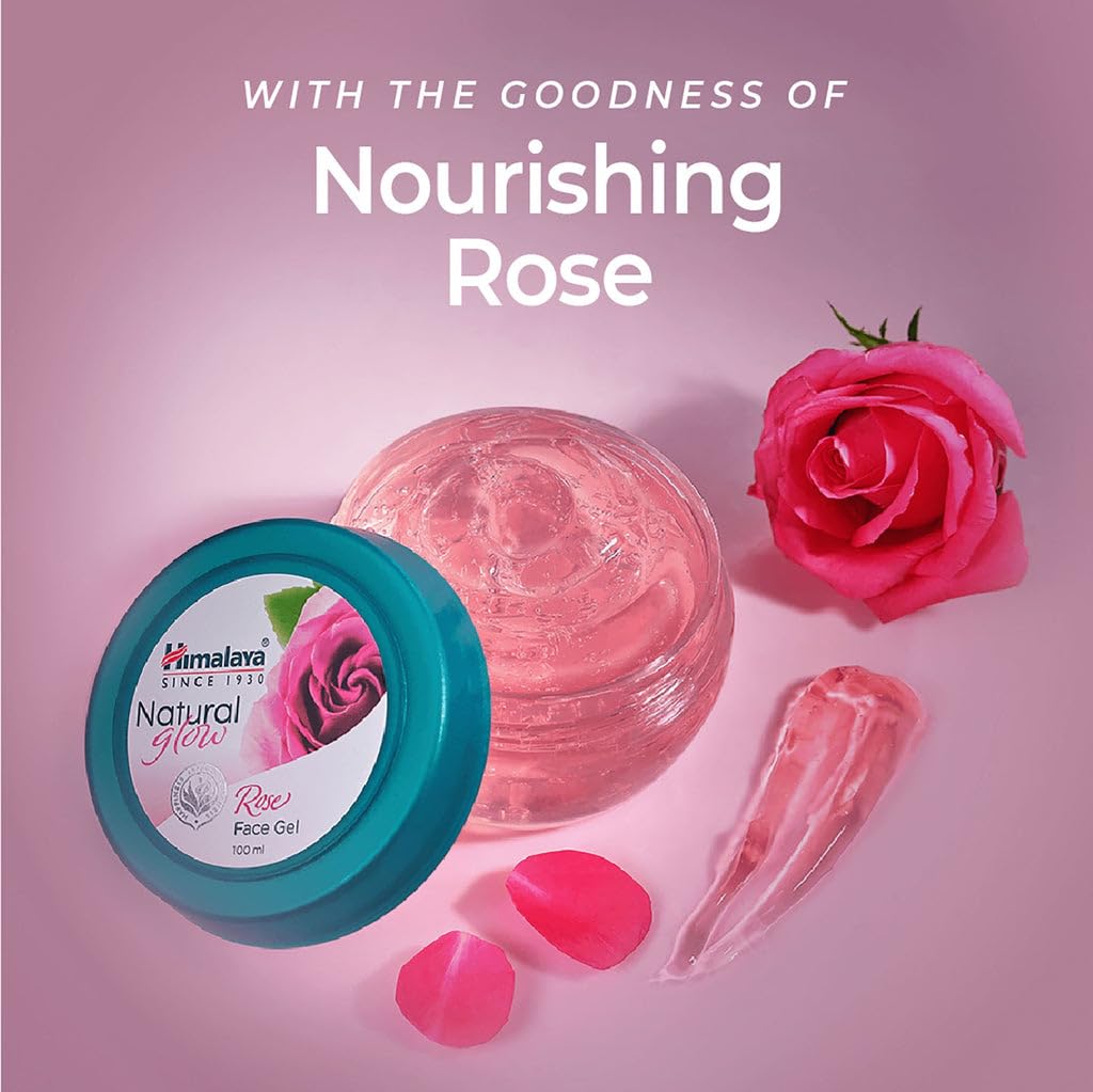 Himalaya Natural Glow Rose Face Gel 100ML, Red