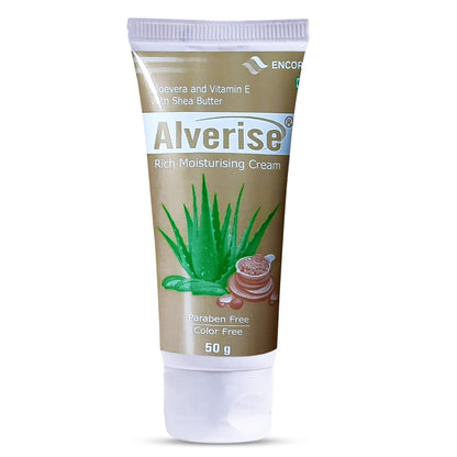 Cream Moisturizer For Face & Body | Aloe Vera, Vitamin E, A & Shea Butter | For Sensitive Skin, Dry Skin | Paraben-Free, Color-Free | Non-Greasy Cream 50 Gm Pack