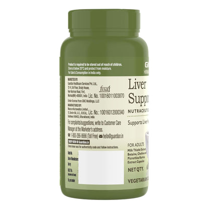 GNC Herbal Plus Liver Support With Milk Thistle & Picrorhiza | 60 Capsules | Cleanses Liver | Protects Liver Health | Facilitates Fat Metabolism | Provides Antioxidant Support | Formulated in USA