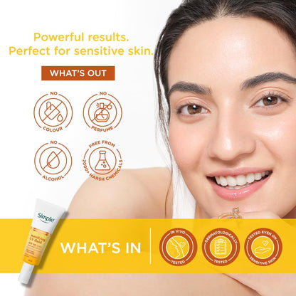 Simple Mattifying UV Fluid |SPF 50 PA++++ | With Niacinamide & GlutaAmino Technology| Sunscreen for Oily Skin & Dark Spots |Ultra Lightweight & Non-Sticky | UVA UVB & Bluelight protection | 40ml