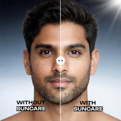 BELLAVITA Suncare Brightening Sunscreen For Men | SPF 50 PA+++ Broad Spectrum Protection | Zero White Cast | Brightens Skin Instantly | Ultra Lightweight | Prevents Tanning & Dullness | Instant Absorption | 30 ml