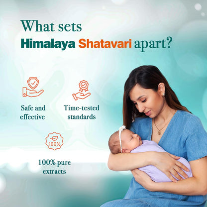Himalaya Pure Herbs Shatavari Women's Wellness Tablets, Promotes lactation, White, 60 Count