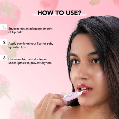 Bellavita Tinted Lip Balm | SPF 20 Protection | Fades Pigmentation and Brightens Lips | Gives upto 12 hours intense hydrateion | Dermatologically Tested | 10ml, Raspberry