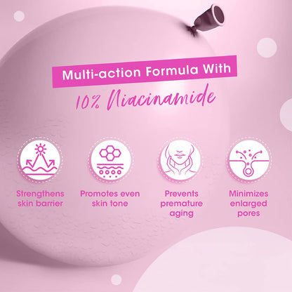 Simple Booster Serum 10% Niacinamide Provides Even Skin Tone & Hydration, Light Weight, Paraben Free, No Perfume, No Alcohol, Biodegradable, 15 ml