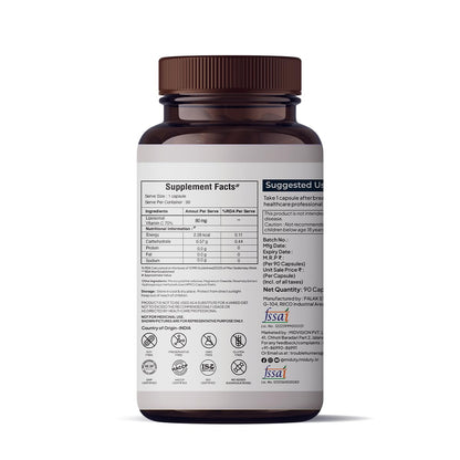 Miduty by Palak Notes Liposomal Vitamin C Supplement Bioavailability, Antioxidant Vitamin, Skin Rejuvenation & Immunity Booster Body Detoxification - Zeal Technology - 90 Capsules