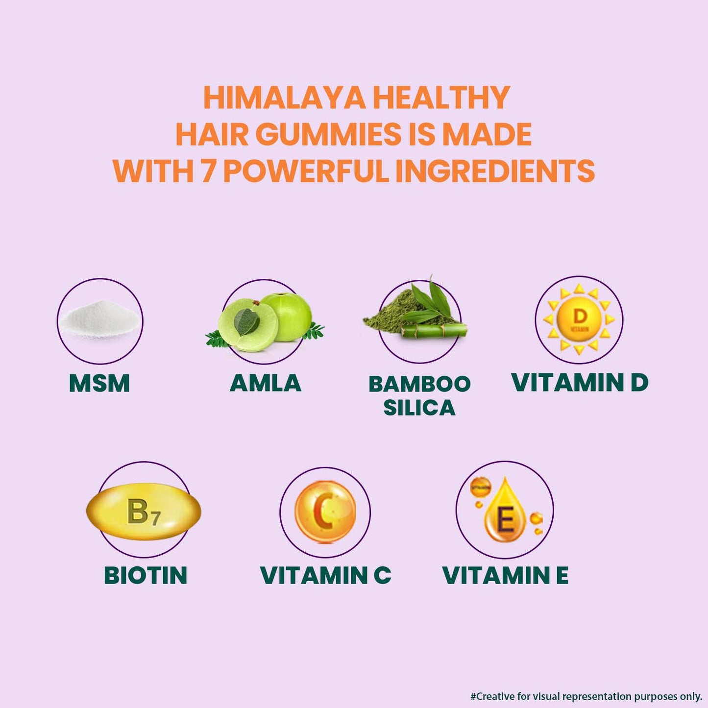 Himalaya Hair Health Gummies | Pack of 30| For Strong, Healthy, Shiny Hair | 100% RDA Biotin |Gelatin-free, Fruit based Gummies | 100% Vegetarian