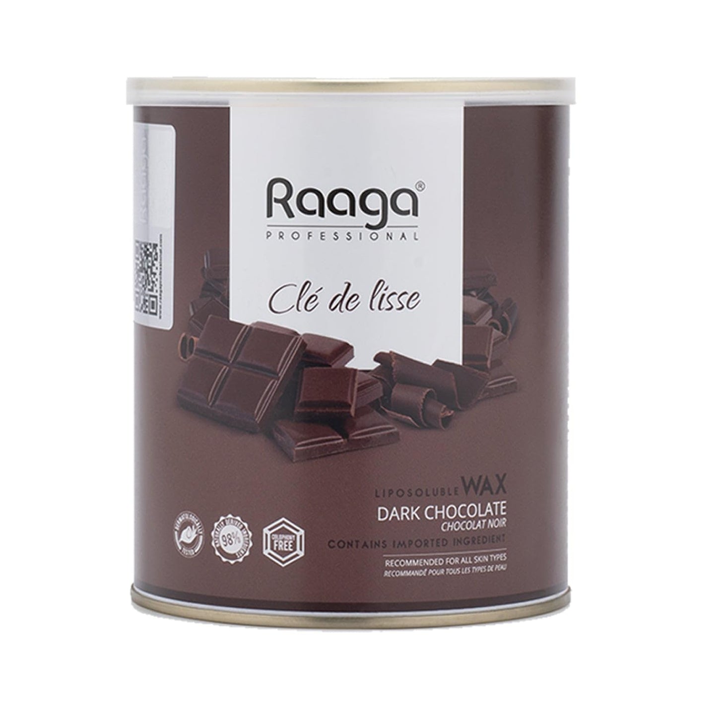 Raaga Professional Liposoluble Body Wax | Dark Chocolate (Contains Imported Ingredient) | Dermatologically Tested, Colophony Free | For All Skin Types (800 ml)