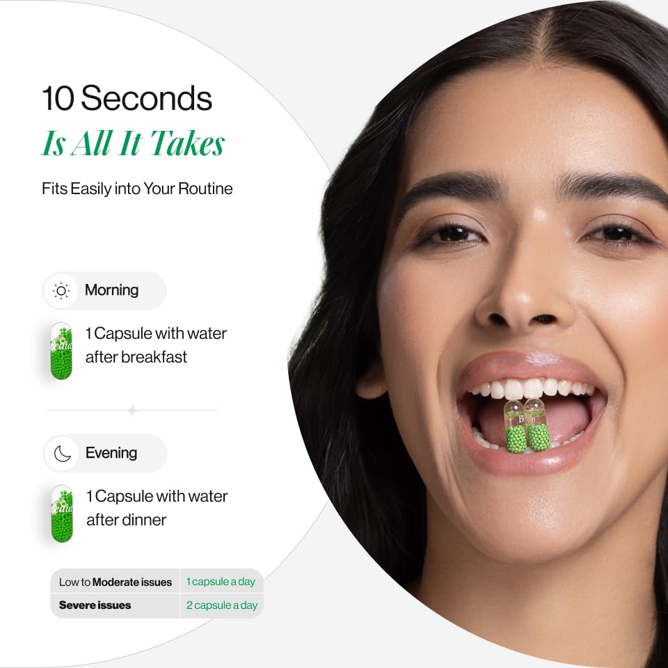 Beautywise HairRescue 30 Capsules| Biotin, Pro Keratin Amino Acids & DHT Blockers | For Hairfall Control & Hair Regrowth | Clinically Tested Ingredients in Dual-Action Capsules | Hair Care Supplement