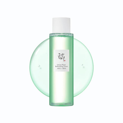 [Beauty of Joseon] Green Plum Refreshing Toner AHA + BHA (150ml) â€“ Korean Face Toner for Gentle Exfoliation, Smooth Texture & Balanced Skin