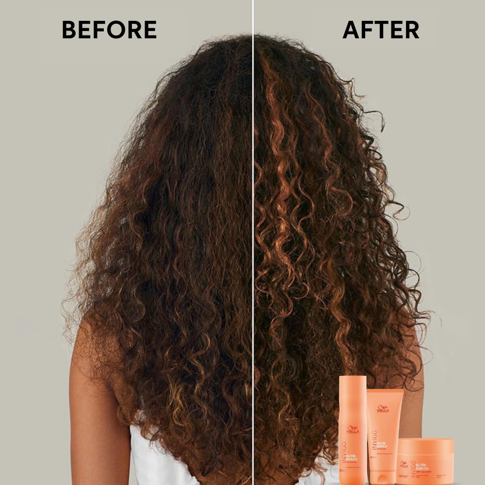 Wella Professionals Invigo Nutri-Enrich Shampoo | Deep Nourishment for Dry, Frizzy & Damaged Hair | 50 ml | With Goji Berry & Vitamin E