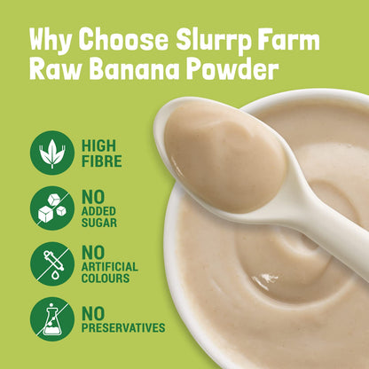Slurrp Farm Nendran No Added Sugar Raw Banana Powder from Kerala | No Salt, No Milk and No Preservatives | Easy to Digest Cereal, 250 g