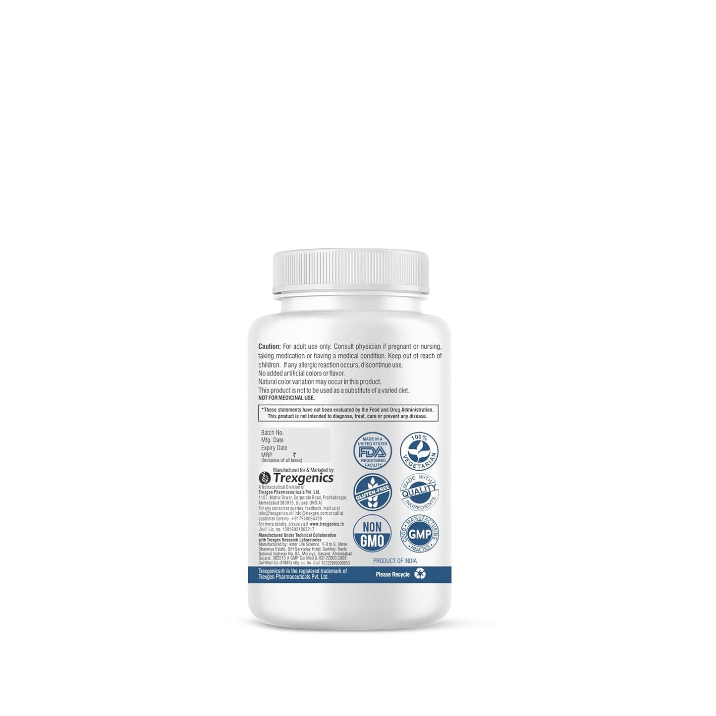 Trexgenics CANDIDA DEFENCE, Synergistic Action 2X Yeast Breakdown Complex Cellulase and Protease (90 Veg. Capsules) (Pack of 1)