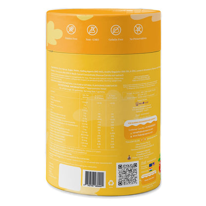 The Body Reserve's Multivitamin Gummies For Kids With 10 Vitamins & Minerals Helps Kids Growth, Strong Bones & Teeth, Improves Immunity, Antibody Production Lemon & Strawberry Flavour 30 Gummies