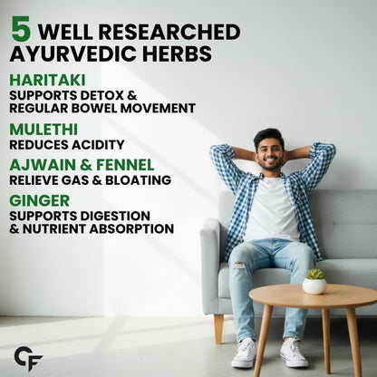 Carbamide Forte Isabgol Powder - 225gm | Psyllium Husk Powder With Haritaki, Ajwain & Fennel | Fiber supplement for Constipation Relief & Digestion | Orange Flavour