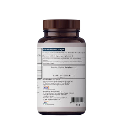 Miduty by Palak Notes Vitamin ADK, Vitamin D3 and K2 Supplements, Cholecalciferol Vitamin D3, Boost Immunity, Stronger Bones, Vitamin ADK Supplement, Immunity Booster Capsule - 60 Capsules