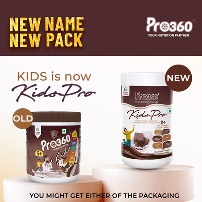 Pro360 Kidspro Protein Powder Child Nutrition & Health Supplement for Growing Children, Improves Growth and Active Strong Kids â€“ 200g (Chocolate Flavor)