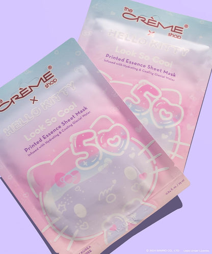The CrÃ¨me Shop x Hello Kitty Feel So Clear Printed Essence Sheet Mask, Clarifying and Hydrating Face Mask with Tea Tree and Hyaluronic Acid - 50th Year Anniversary Limited Edition (Pack of 1)
