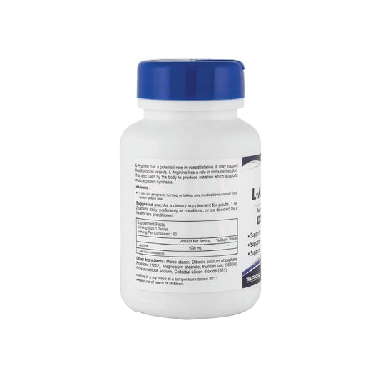 Healthvit L-Arginine 1000 Mg 60 Tablets