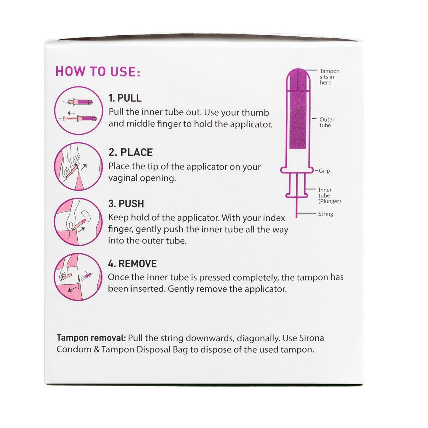 Sirona Regular Flow Tampons with Applicator - 16 Pieces | Made in Europe | Ultra Soft & Comfortable | Highly Absorbent | BPA Free | FDA Approved