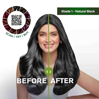 Garnier Color Naturals CrÃ¨me hair color, Shade 1 Natural Black, 70ml + 60g