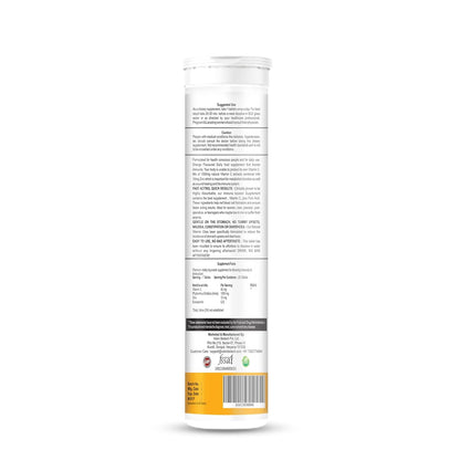 Vokin Biotech Vitamin C 40mg with Amla 1000mg for Immunity - Skin Care - Antioxidants 20 Effervescent Tablets Orange Flavor