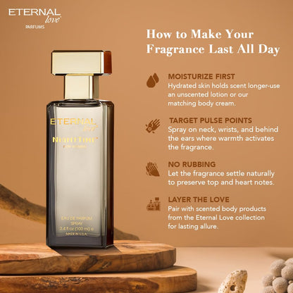 Eternal Love Nighttime â€“ Eau De parfum for Women | Delicate Floral & Seductive Musk Notes | Fresh, Elegant & Magnetic Scent | Aldehydes, Jasmine & Balsam | Long-Lasting Perfume | Gift for Her | 100ml