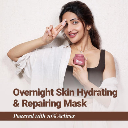 Be Neude Sleep On It Overnight Hydrating Mask 50ml â€“ Leave-on Night Cream Mask with Goat Milk, Niacinamide for Glowing, Nourished Skin; Hydration & Repair; Suitable for Men & Women, All Skin Types