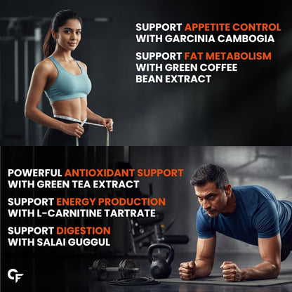 Carbamide Forte Keto Fat Burners for Men | 5-in-1 Fat Burners for Women with 600mg Garcinia Cambogia | Fat Burner Supplement May Support Fat Metabolism & Energy | Weight Loss for Women & Men - 60 Tablets