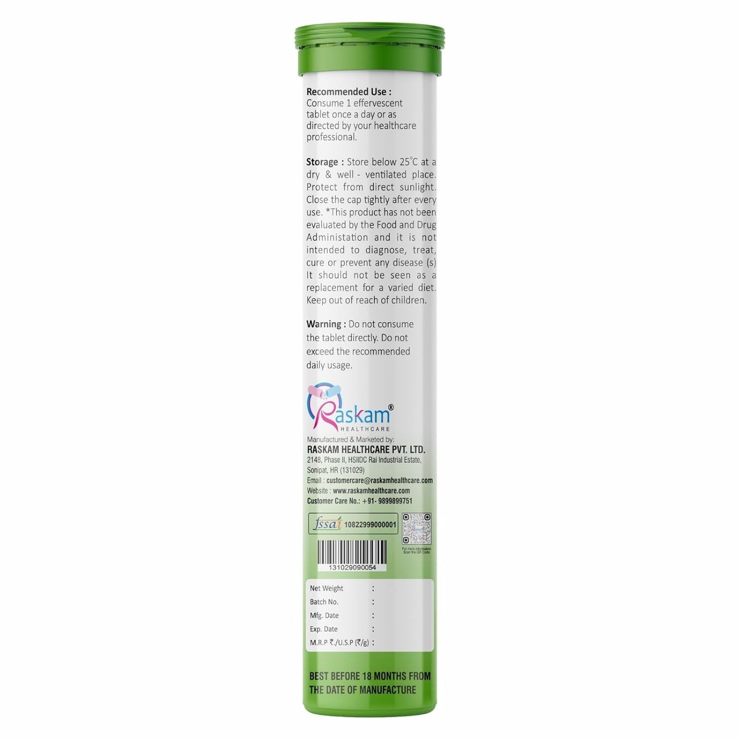 ACV Moringa Effervescent Tablets | 15 Tablets, 500mg Natural Energy & Immunity Booster with Antioxidants (Shikanji)