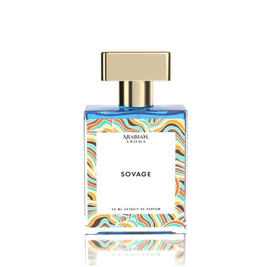Arabian Aroma Sovage Perfume for Men Fresh Citrus Woody Fragrance | Long Lasting Extrait de Parfum 50ml