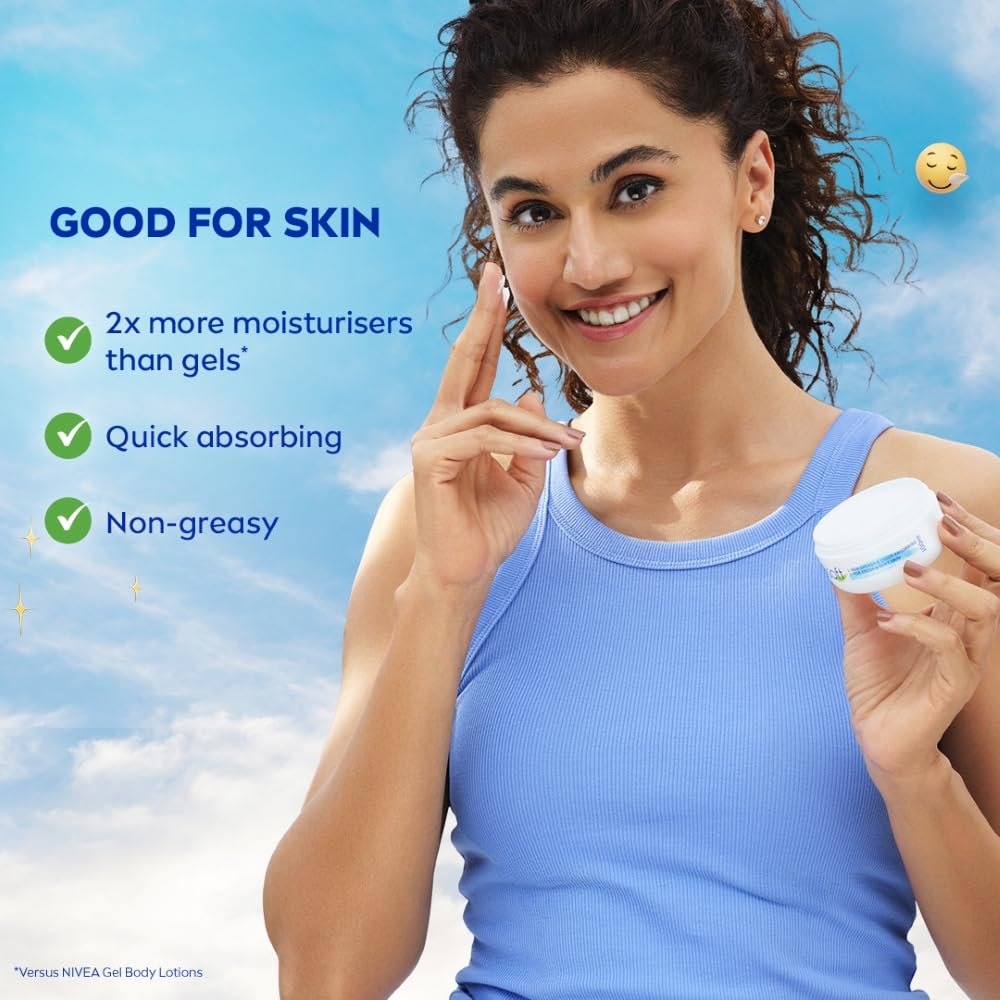 NIVEA Soft Light Moisturizer, 300 ml | Instant Hydration with Vitamin E & Jojoba Oil | Non-Greasy Cream for Face, Body and Hands | For Smooth, Healthy Skin