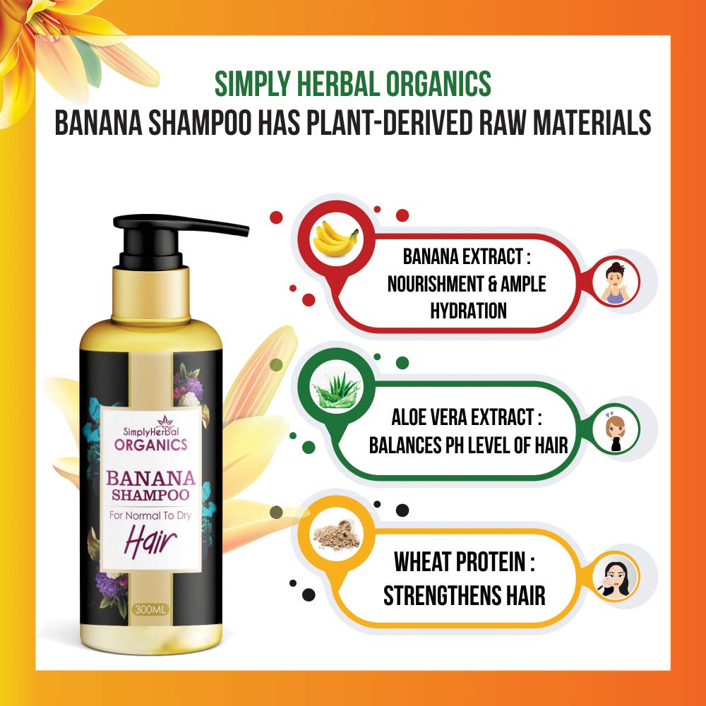 Banana Shampoo With Aloe Vera Extract (SLS Free)