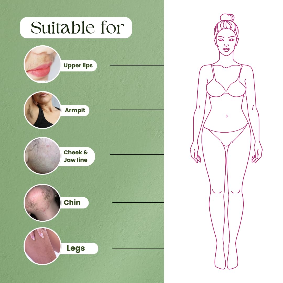 MOUNTAINOR Turmeric Hair Removal Wax Powder for Face & Body - Women, Clinically Tested Herbal Facial 5Min Non-strip, Painless, No Harmful Chemical, Irritation, Skin Rashes 100g