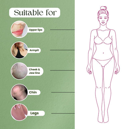 MOUNTAINOR Turmeric Hair Removal Wax Powder for Face & Body - Women, Clinically Tested Herbal Facial 5Min Non-strip, Painless, No Harmful Chemical, Irritation, Skin Rashes 100g