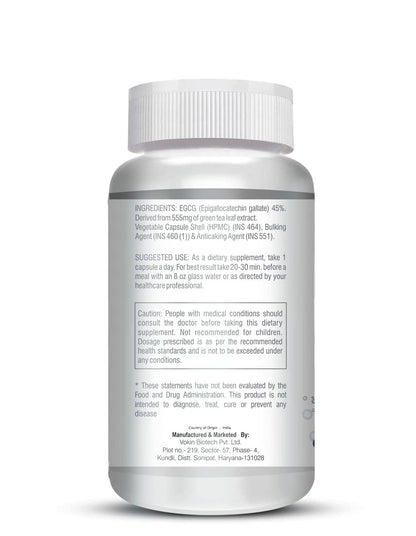 Vokin Biotech EGCG from Green Tea Leaf Extract 500mg EGCG - Antioxidant Support â€“ 90 Capsules