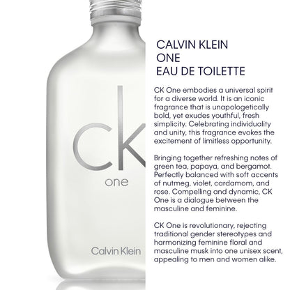 Calvin Klein Ck One Eau De Toilette 100ml - EDT For Everyone (Unisex Perfume)