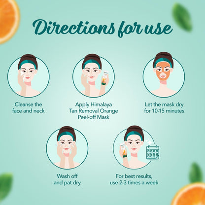 Himalaya Tan Removal Orange Peel-Off Mask, 50g