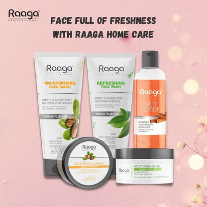 Raaga Professional Skin Toner, Nourishes and Maintains pH Balance, With Lotus & Cinnamon, All Skin Types, Lotus extracts helps to control sebum production, balances oily skin, it also keeps skin hydrated and improves elasticity, 100 ml