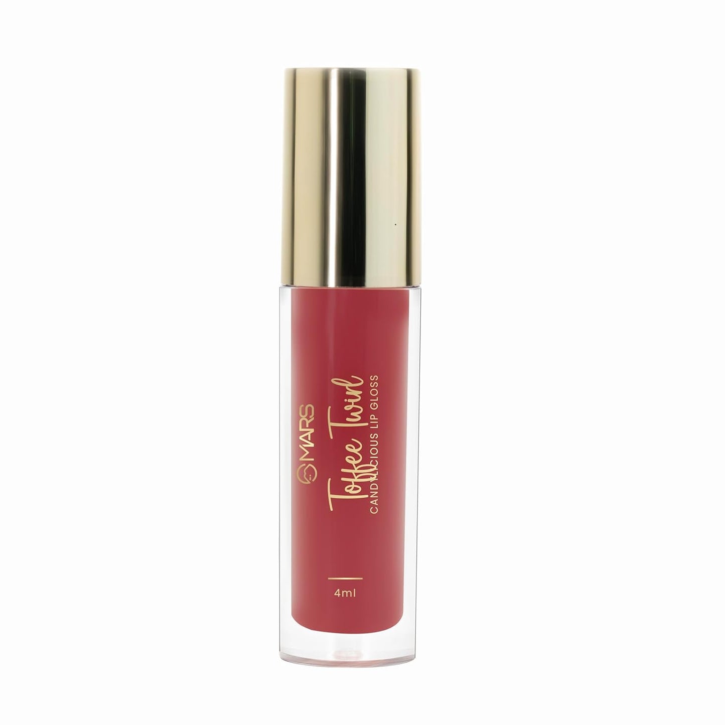 MARS Candylicious Sheer Lip Gloss for Women | Hydrating & High Shine | Lightweight | Non-Sticky | Enriched with Vitamin-E, Hyaluronic Acid & Avocado Ester (4.0ml) (11-TOFFEE TWIRL)