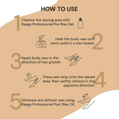 Raaga Professional Detan Liposoluble Wax | Kojic and Milk (Imported Ingredient) | Removes Tan | Dermatologically Tested, Colophony Free | For All Skin Types (800 ml)