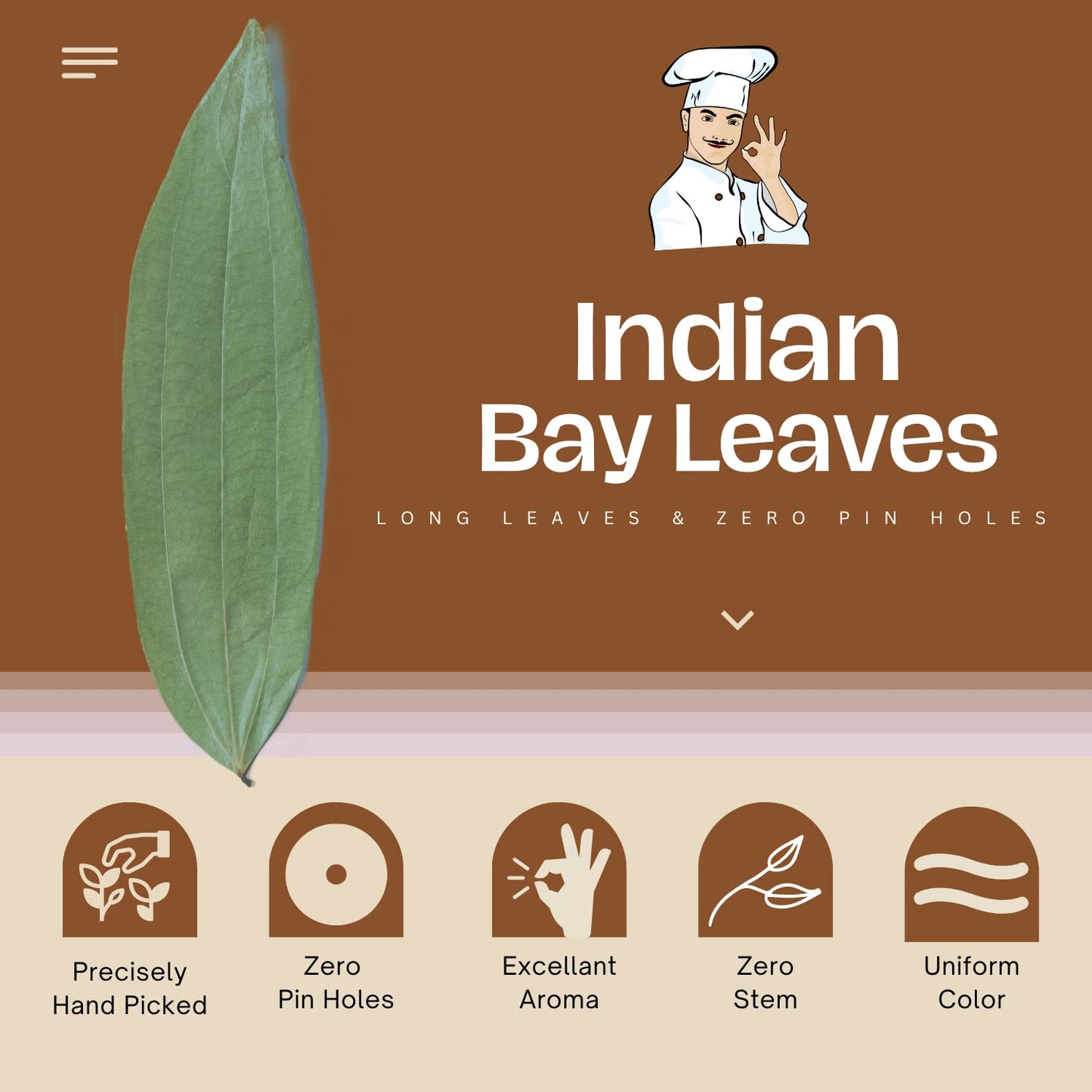 Bliss of Earth Certified Organic Indian Bay Leaves With Zero Pin Holes & Zero Dust, A1 Grade Tej Patta With Uniform Green Color, 50gm