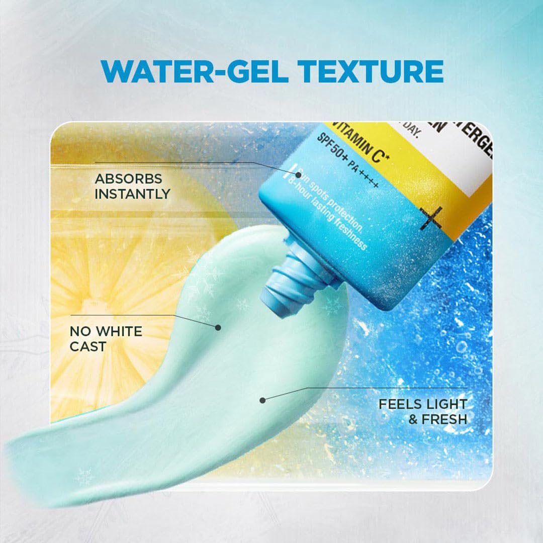 Garnier Super UV Cooling Watergel Sunscreen SPF 50 PA++++ | Instant Cooling & 8-hr freshness |Lightweight gel |No white cast |Suitable for oily dry sensitive & combination skin | For men & women,60ml