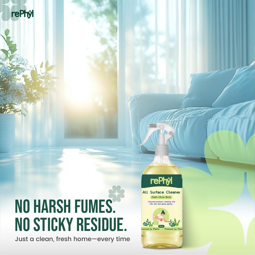 All Purpose Cleaner Spray 500ml | Multi Surface Cleaner | Fresh Citrus | Cleaner for Kitchen, Glass &amp; Home | Removes Dirt, Grease &amp; Germs | Plant-Powered, Non-Toxic, Safe for Kids &amp; Pets