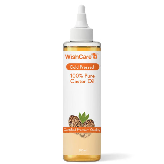 WishCare Cold Pressed Castor Oil | For Hair, Skin, Nails, Eye Lash | Virgin Grade | 100% Natural | 200ml