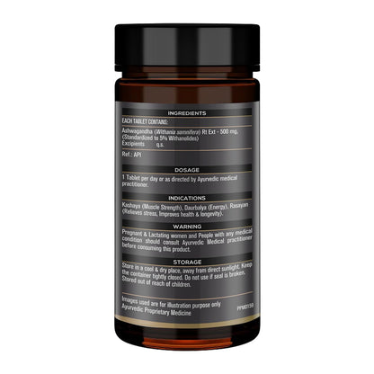 MuscleBlaze Koshaveda Ashwagandha 500mg (60 Tablets) | Ayurveda for Performance, Ayush Approved, High Strength Potent Formula | Boost Muscle Mass & Strength, Enhance Immunity