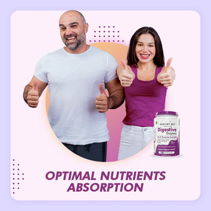 HealthyHey Nutrition Digestive Enzyme - Multi-Enzyme Complex -Support Digestive Health - 90 Vegetable Capsules